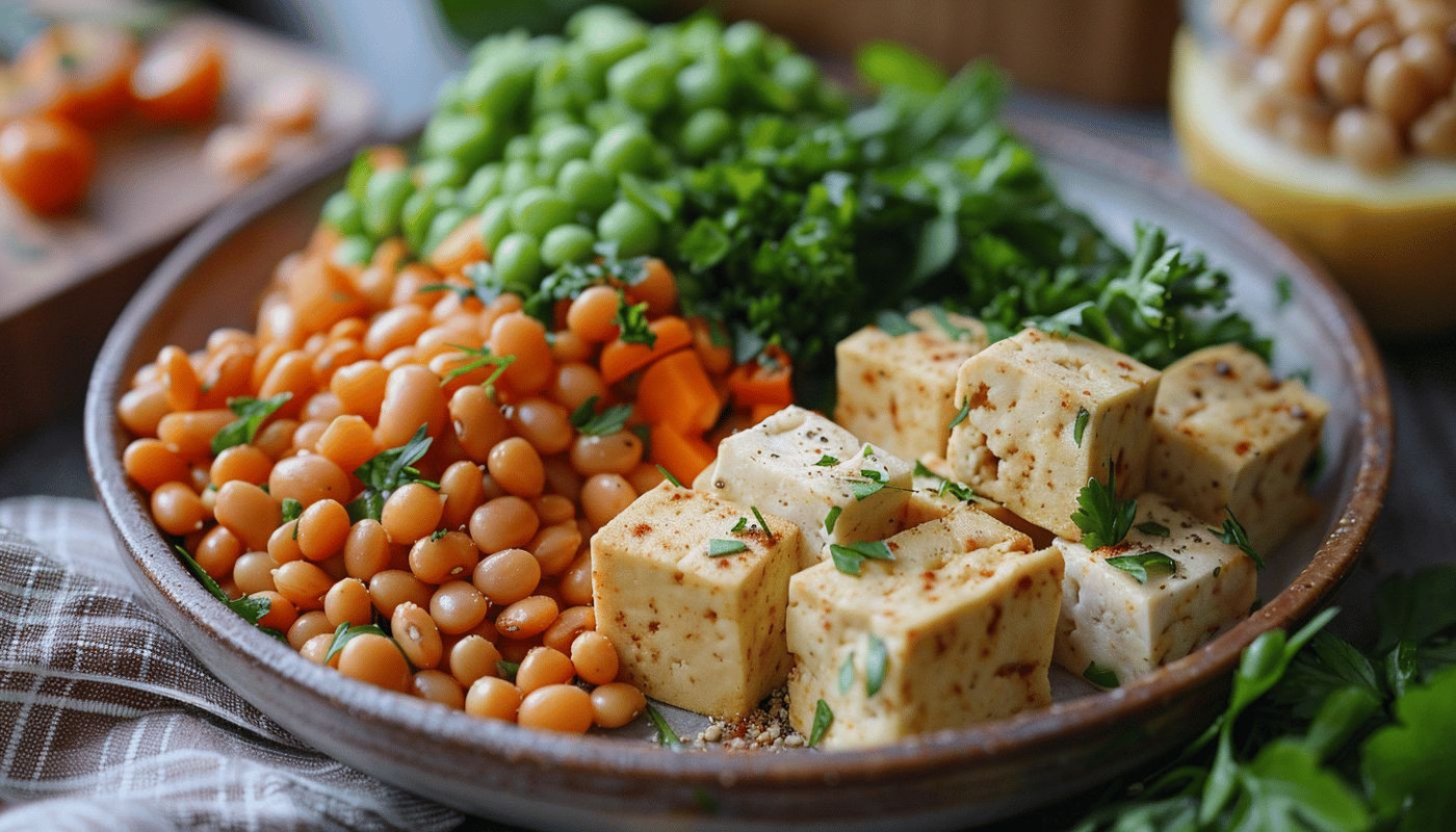 Idées de repas végétaliens riches en protéines sans tofu pour une alimentation équilibrée